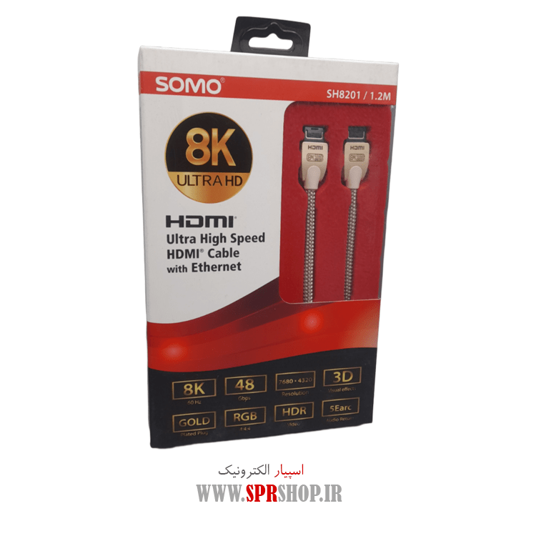 کابل HDMI سومو طول 1.2 متر مدل SH8201