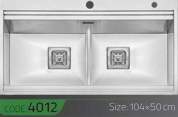 سینک ظرفشویی الکا استیل کد -4012