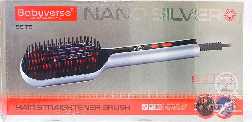 برس حرارتی straightening نانو سیلور Babyverse مدل SE-T9 – ۲۳۰