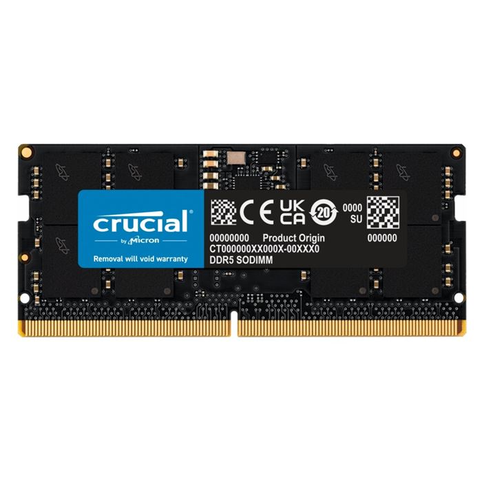 رم لپ تاپ کروشیال DDR5 مدل 16 گیگابایت فرکانس 4800 تک کانال