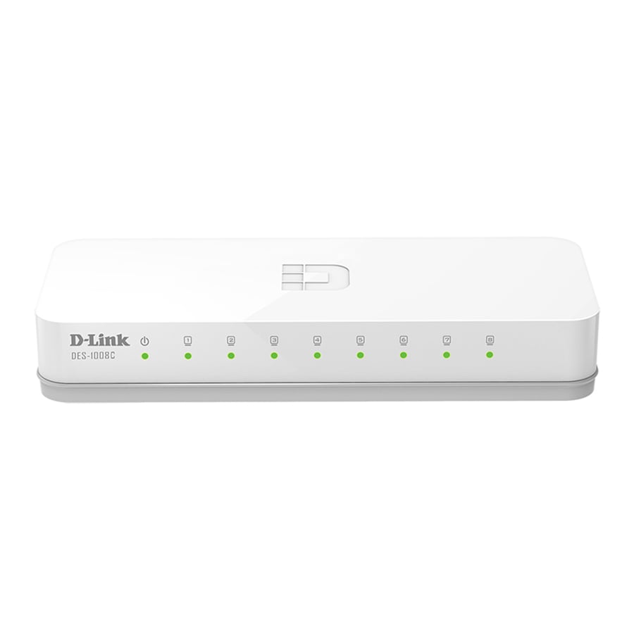 سوییچ 8 پورت مگابیت و دسکتاپ دی لینک مدل DES-1008C