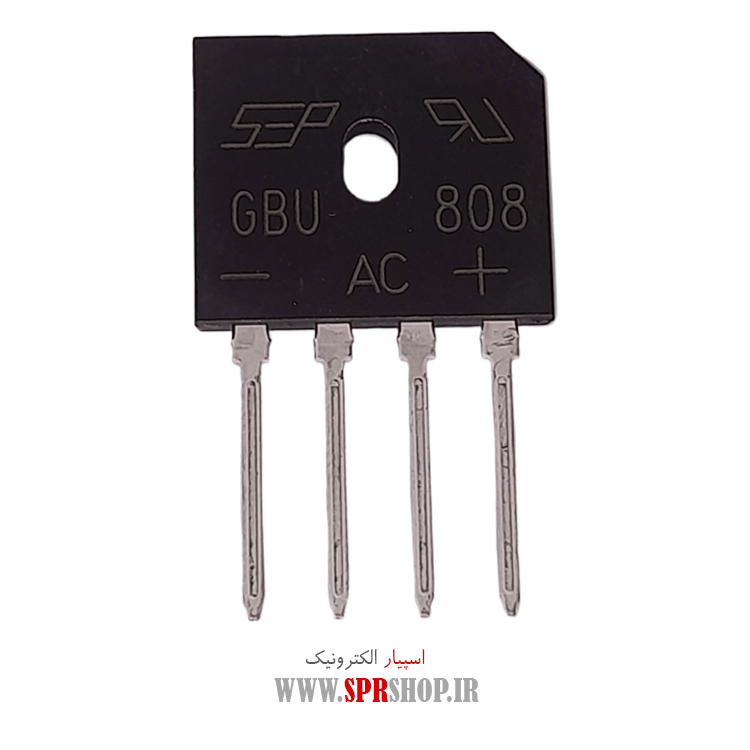 پل دیود 8A GBU808 شانه ای