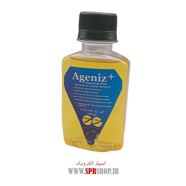 مایع فلکس اگنیز 120 سی سی DIAMONDS PLUS + AZ-120