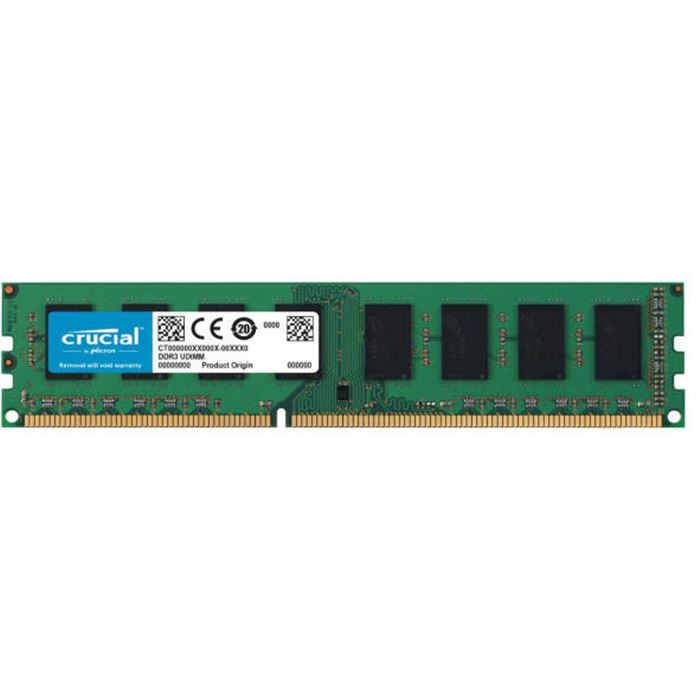 رم کامپیوتر DDR3 تک کاناله 1600 مگاهرتز کروشیال ظرفیت 8 گیگابایت