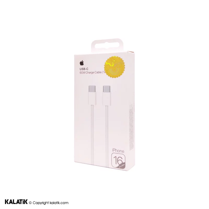 کابل تبدیل USB-C به USB-C اپل اصلی 16 پرومکس مدل MQKJ3ZM/A به طول 1 متر-شارسل