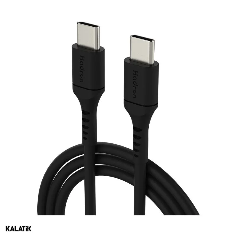 کابل تبدیل USB-C به USB-C هادرون مدل HTC-C-C01 به طول 1 متر