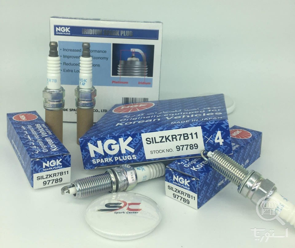 شمع سوزنی ایریدیوم لیزری پایه بلند NGK SILZKR7B11 97789(یک عدد)