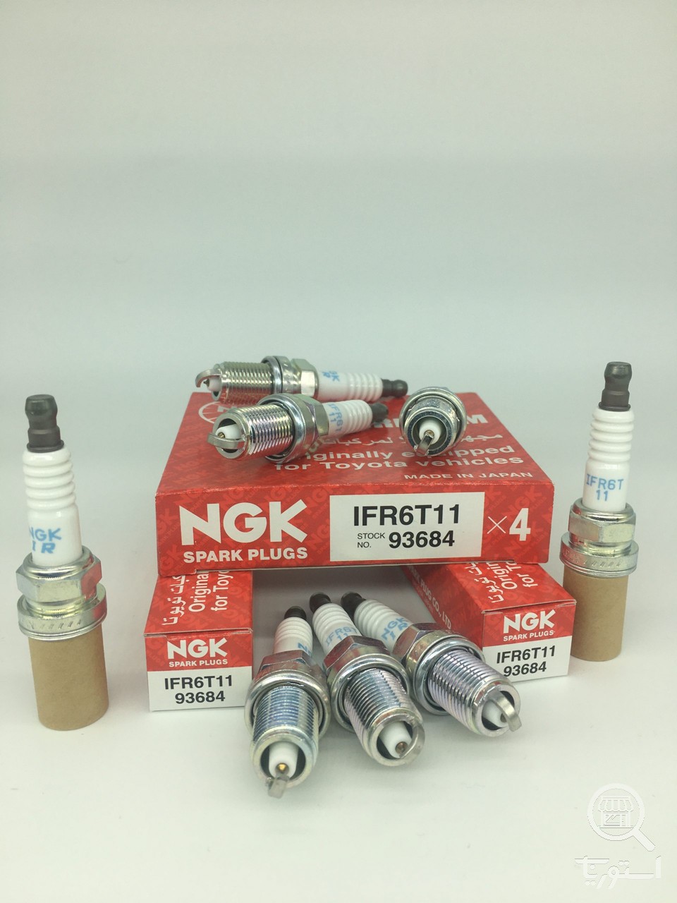 شمع سوزنی ایریدیوم لیزری پایه کوتاه NGK IFR6T11 93684(یک عدد)