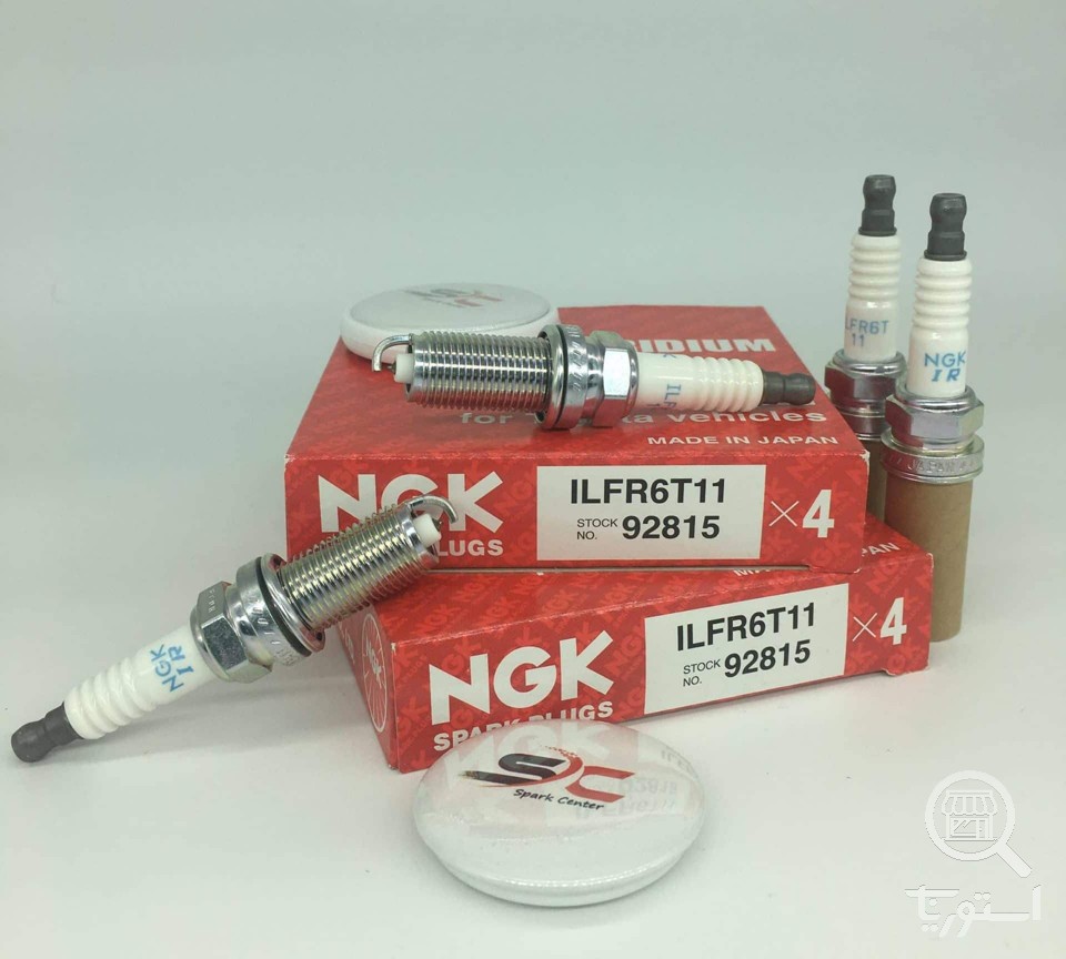 شمع سوزنی ایریدیوم لیزری پایه بلند NGK ILFR6T-11 92815 (یک عدد) با لیبل معتبر