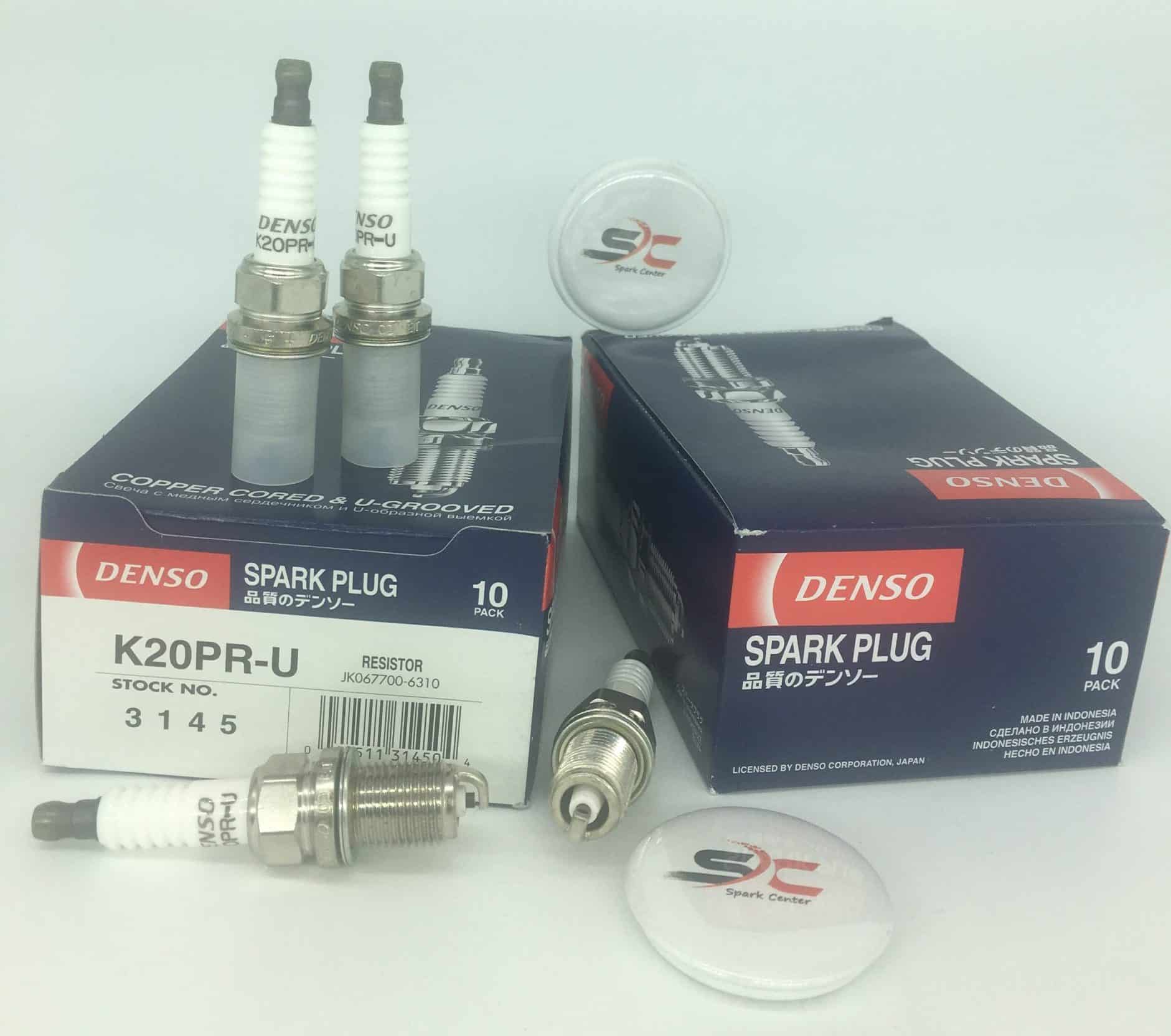 شمع دنسو تک پلاتین پایه کوتاه DENSO K20PRU 3145