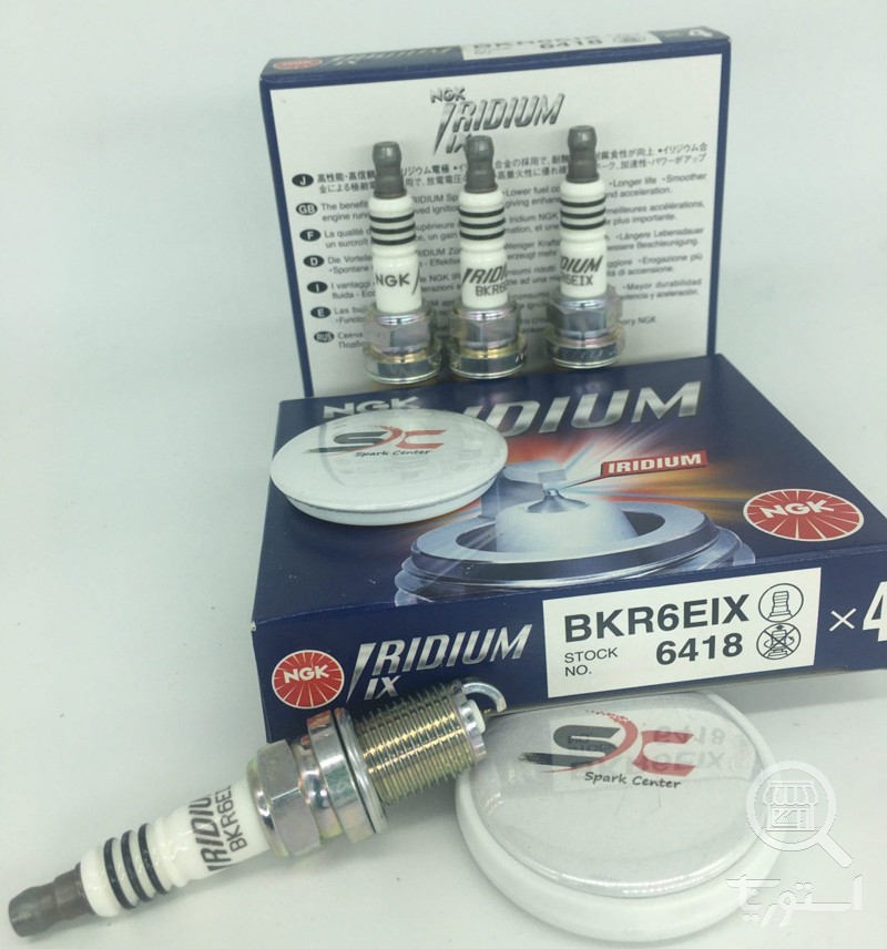 شمع سوزنی ایریدیوم ای ایکس پایه کوتاه NGK BKR6EIX 6418 یک جعبه(4 عدد)