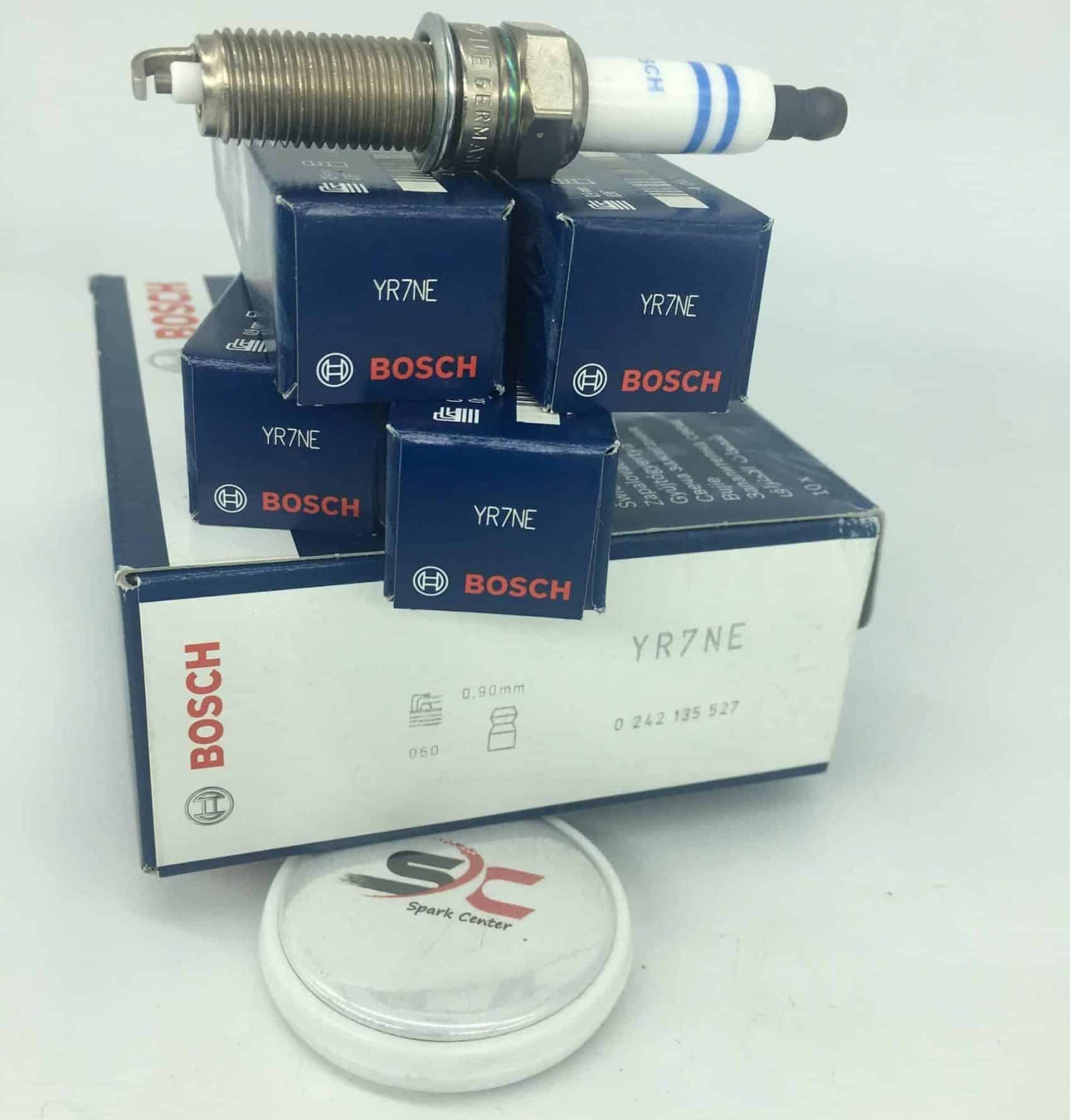 شمع بوش پایه بلند باریک یورو4 BOSCH YR7NE(یک عدد)