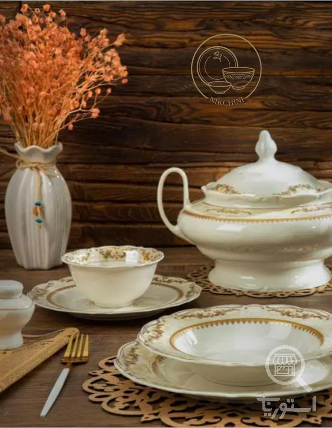 سرویس چینی پردیس نیوبن طرح همیلتون نلین 6 نفره 30 پارچه