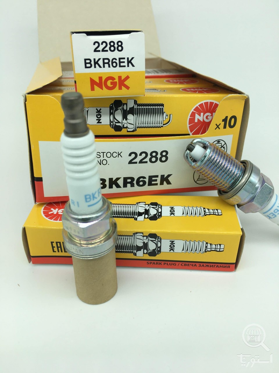 شمع پایه کوتاه دو پلاتین ان جی کا NGK BKR6EK 2288