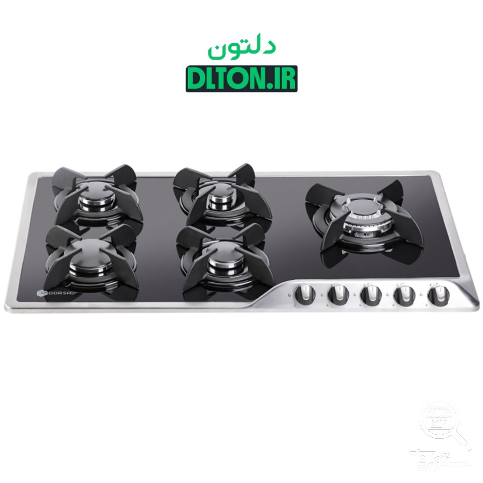 اجاق گاز استیل شیشه درسا مدل بیدار
