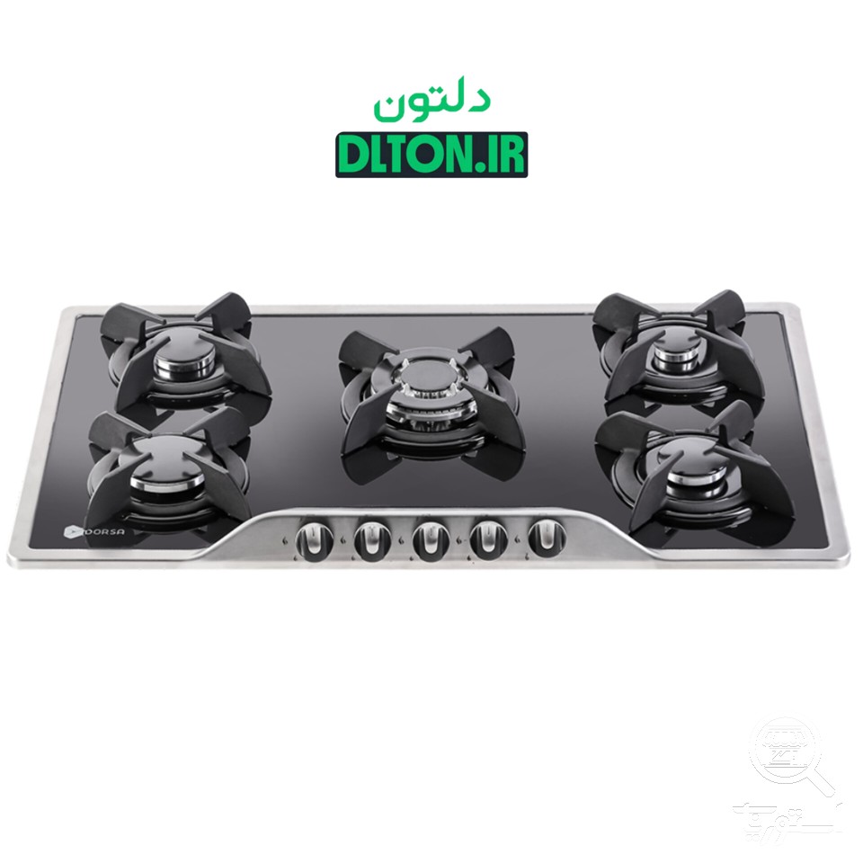 اجاق گاز استیل شیشه درسا مدل بینا DG2301-5M
