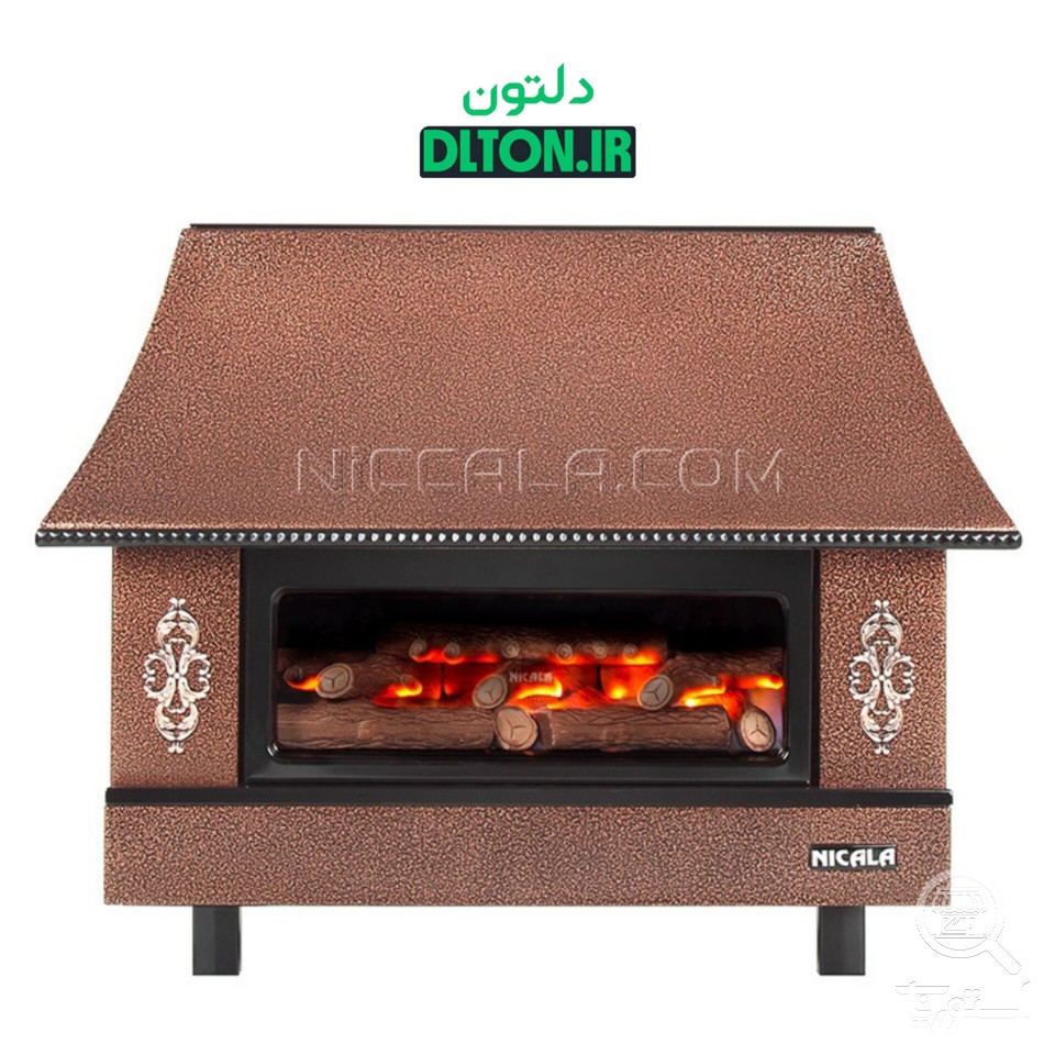 بخاری گازی شومینه ای نیک کالا 28000 مدل زرین MC28