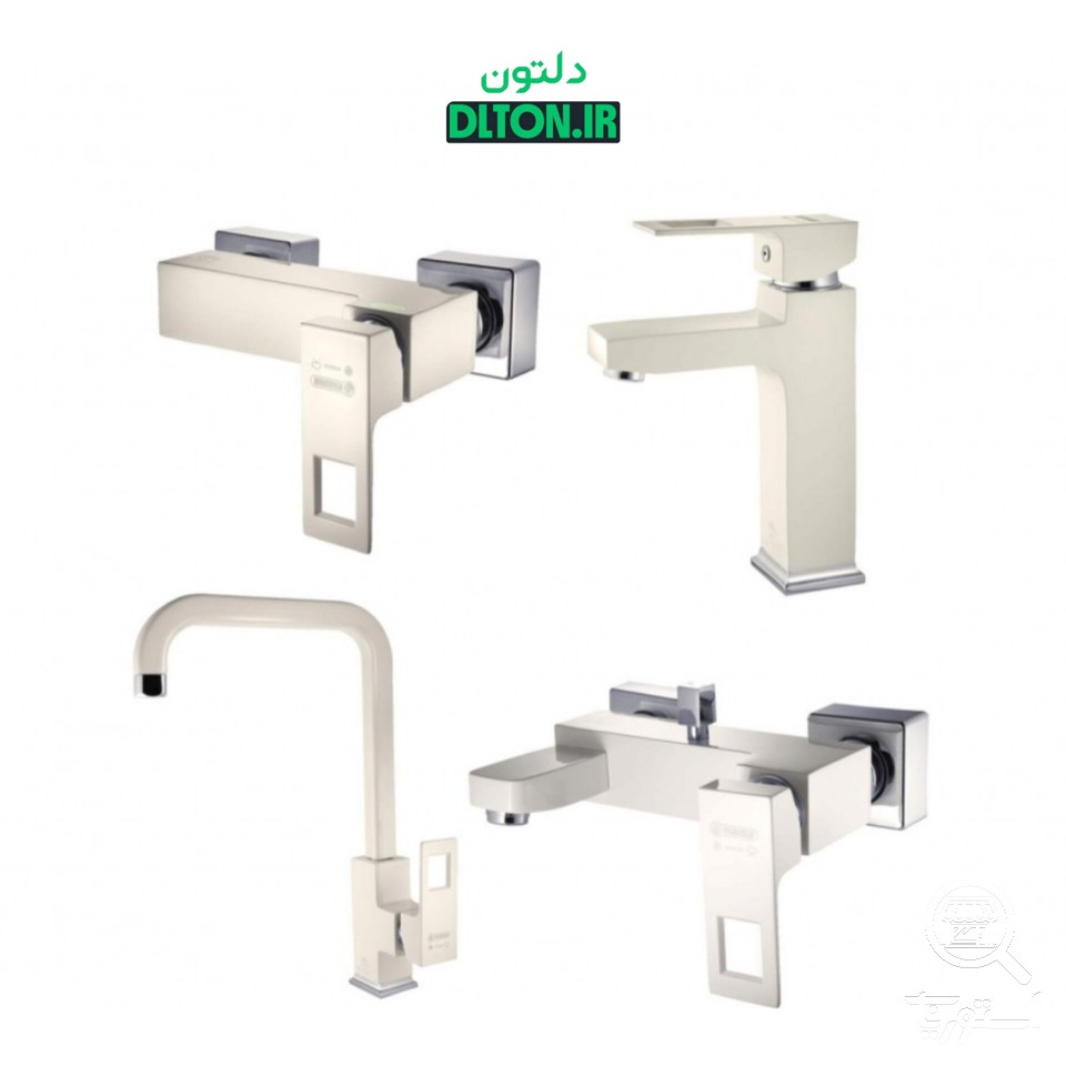ست شیرآلات درخشان مدل جزیره وایت