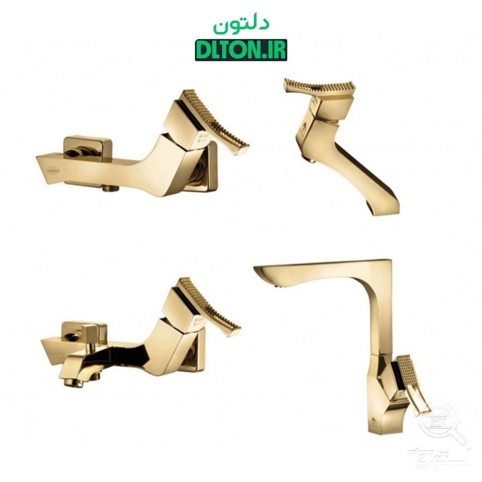 ست شیرآلات درخشان مدل پرنس گلد