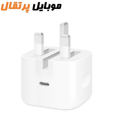 شارژر دیواری اپل ۴۰ وات اصل اورجینال سه پین بدون کابل USB-C