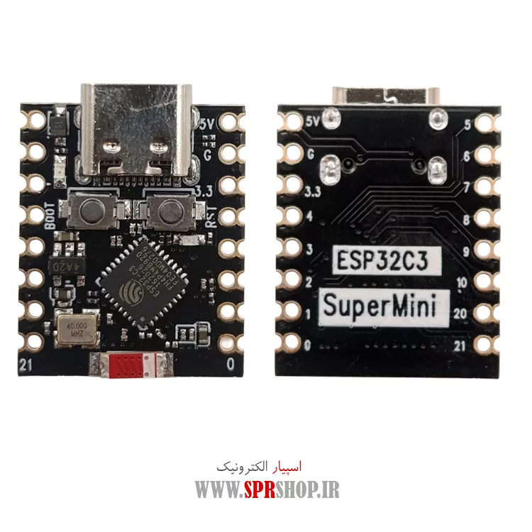برد توسعه ESP32-C3 Super Mini دارای WiFi و بلوتوث