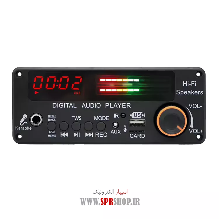ماژول آمپلی فایر بلوتوث دار 2 کاناله 100 وات مدل JQ-D191BT