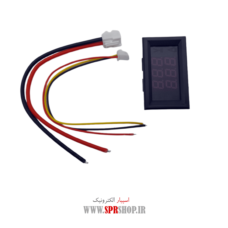 ماژول نمایشگر دیجیتال ولتاژ و آمپر ماژول 50 آمپر 100 ولت قرمز-آبی