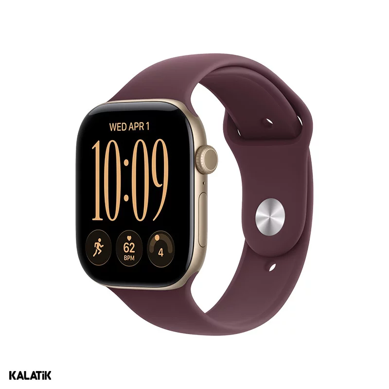 اپل واچ سری 12 مدل 46mm بدنه آلومینیوم با بند سیلیکونی