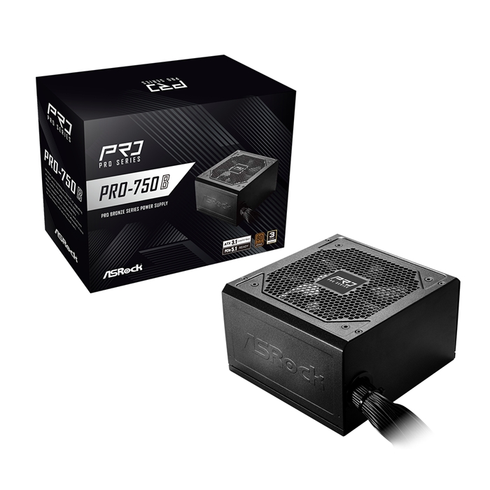 پاور کامپیوتر ازراک ASRock PRO-750B BRONZE توان 750 وات