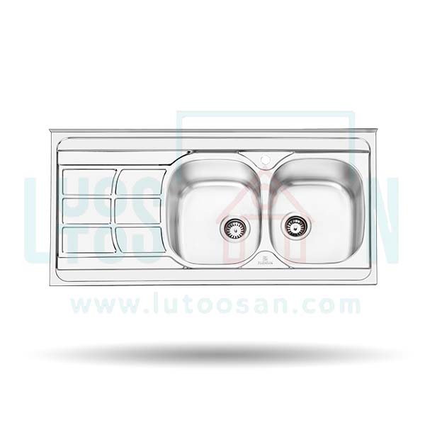 سینک استیل روکار پرنیان کد 1109