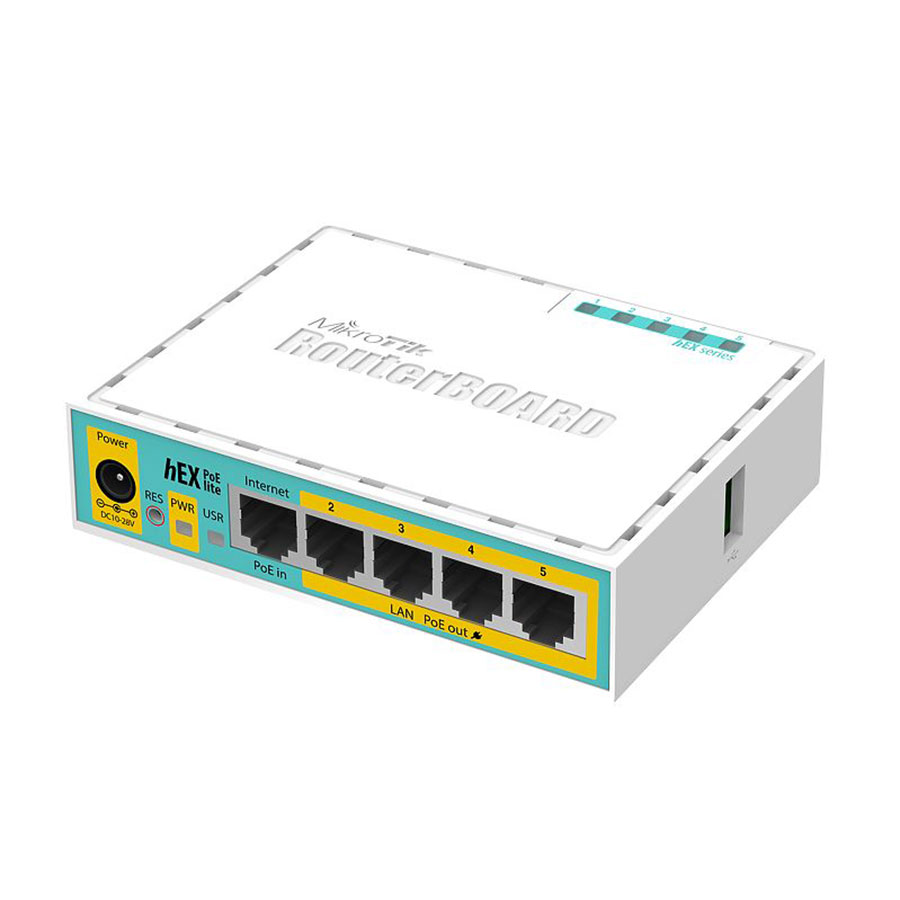 روتر و اکسس پوینت بیسیم میکروتیک مدل RB750UPr2 - hEX PoE lite