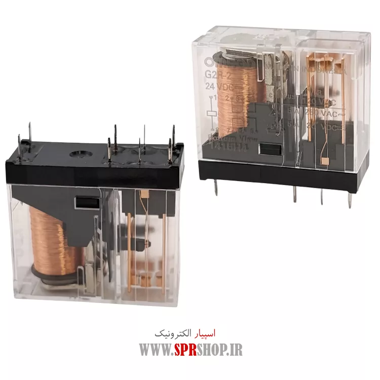 رله 24 ولت 5 آمپر 8 پايه 2 کنتاکت G2R-2 (514)