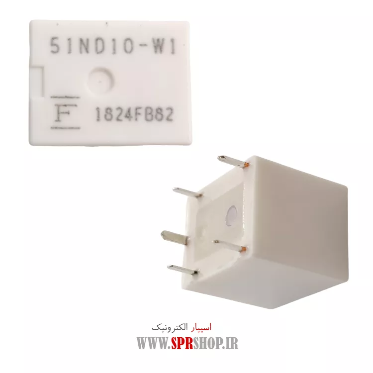 رله 10 ولت 1 کنتاکت 25 آمپر 5 پایه 51ND10-W1