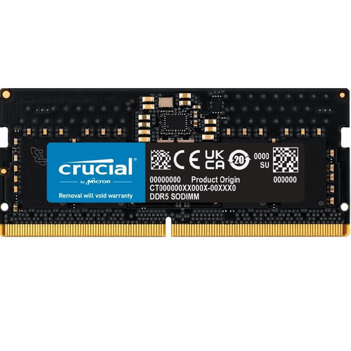 رم لپ تاپ کروشیال DDR5 مدل 8 گیگابایت فرکانس 4800 تک کانال
