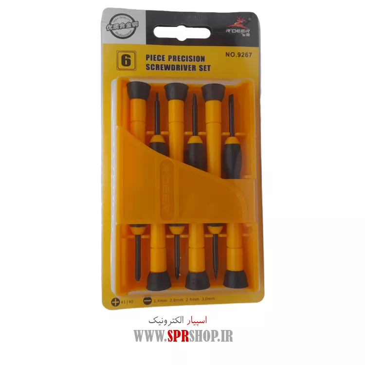 ست 6 عددی پیچ گوشتی ساعتی RDEER 9267