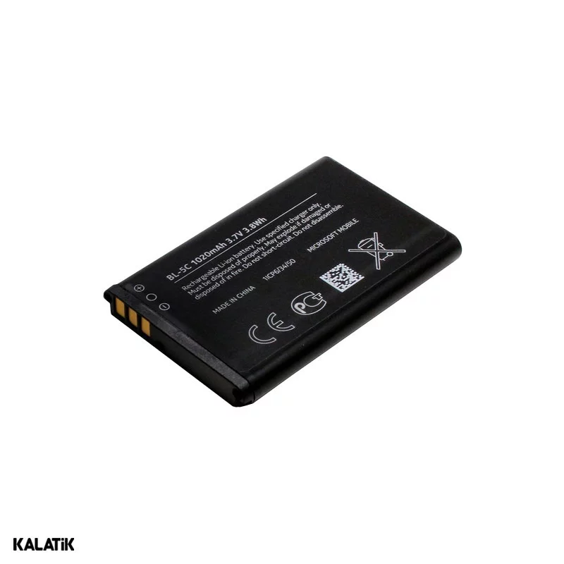 باتری گوشی موبایل نوکیا اصلی مدل BL-5C ظرفیت 1020 میلی آمپر ساعت-شارسل