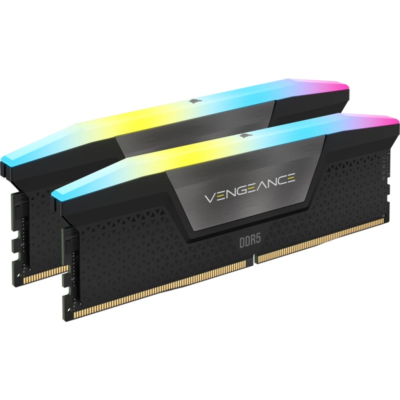 رم دسکتاپ CORSAIR مدل VENGEANCE RGB 48GB (2x24GB) DDR5 5600MHz CL40
