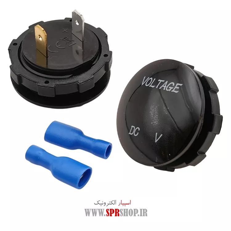 ولتمتر خودرویی روپنلی DC گرد ۱۲V-۲۴V