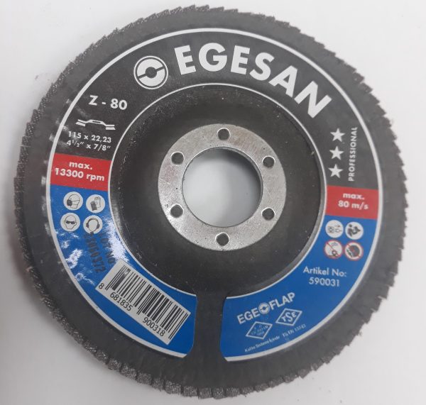 سنباده فلاپ سایز 115 گرید 80 اگسان EGESAN PRO