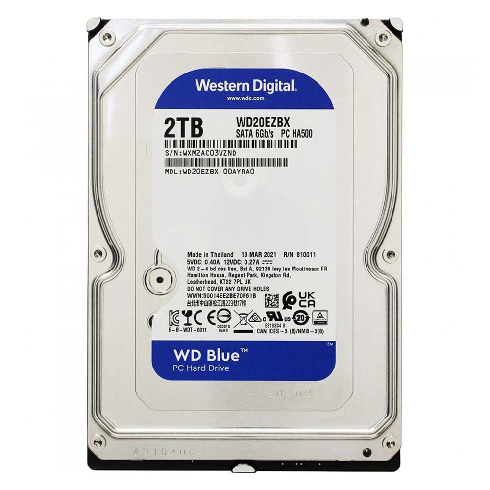 هارد دیسک اینترنال وسترن دیجیتال مدل Western DigitalBlue Hard Drive 2TB