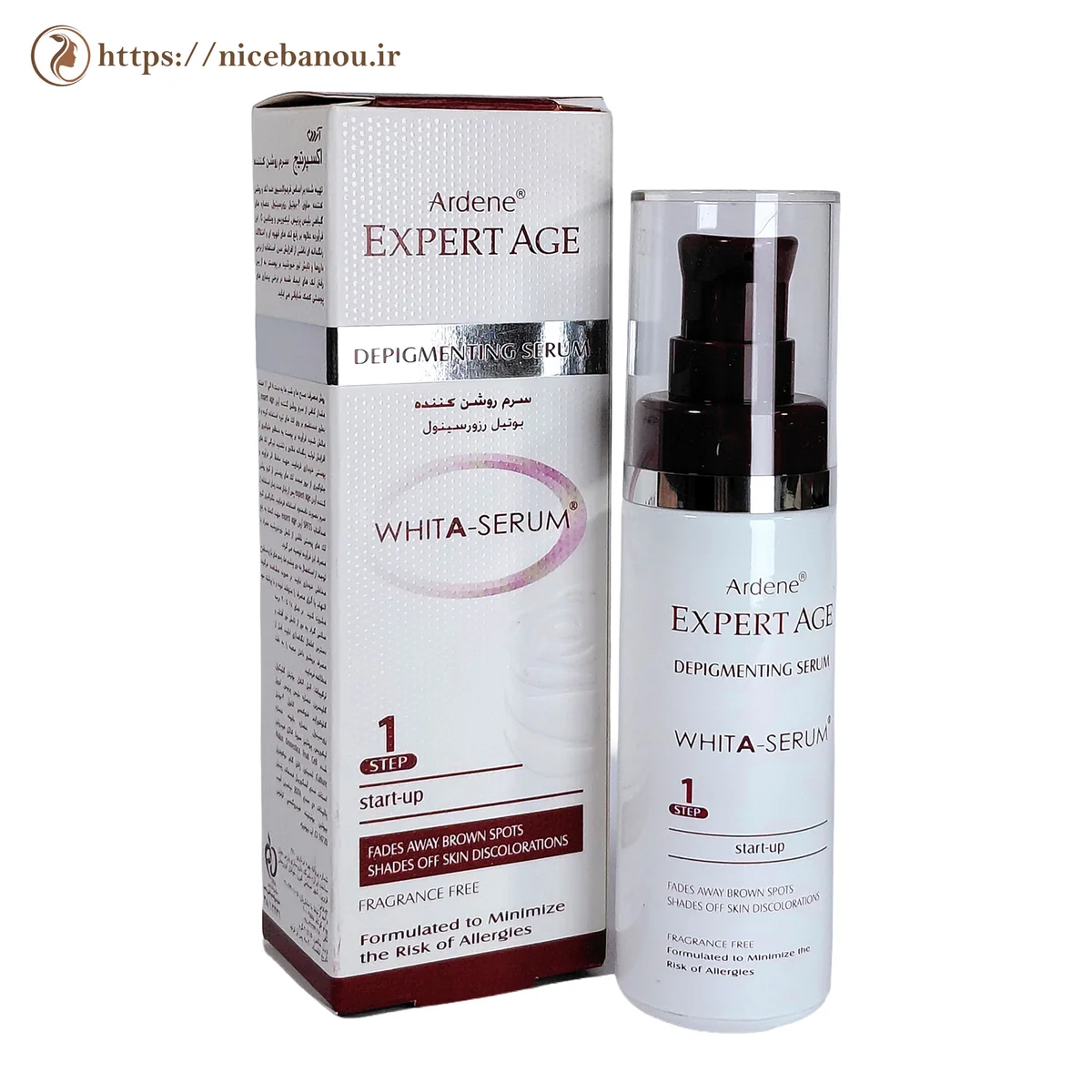 سرم روشنکننده و ضد لک آردن اکسپرت ایج Whita Serum حجم ۳۰ میلیلیتر