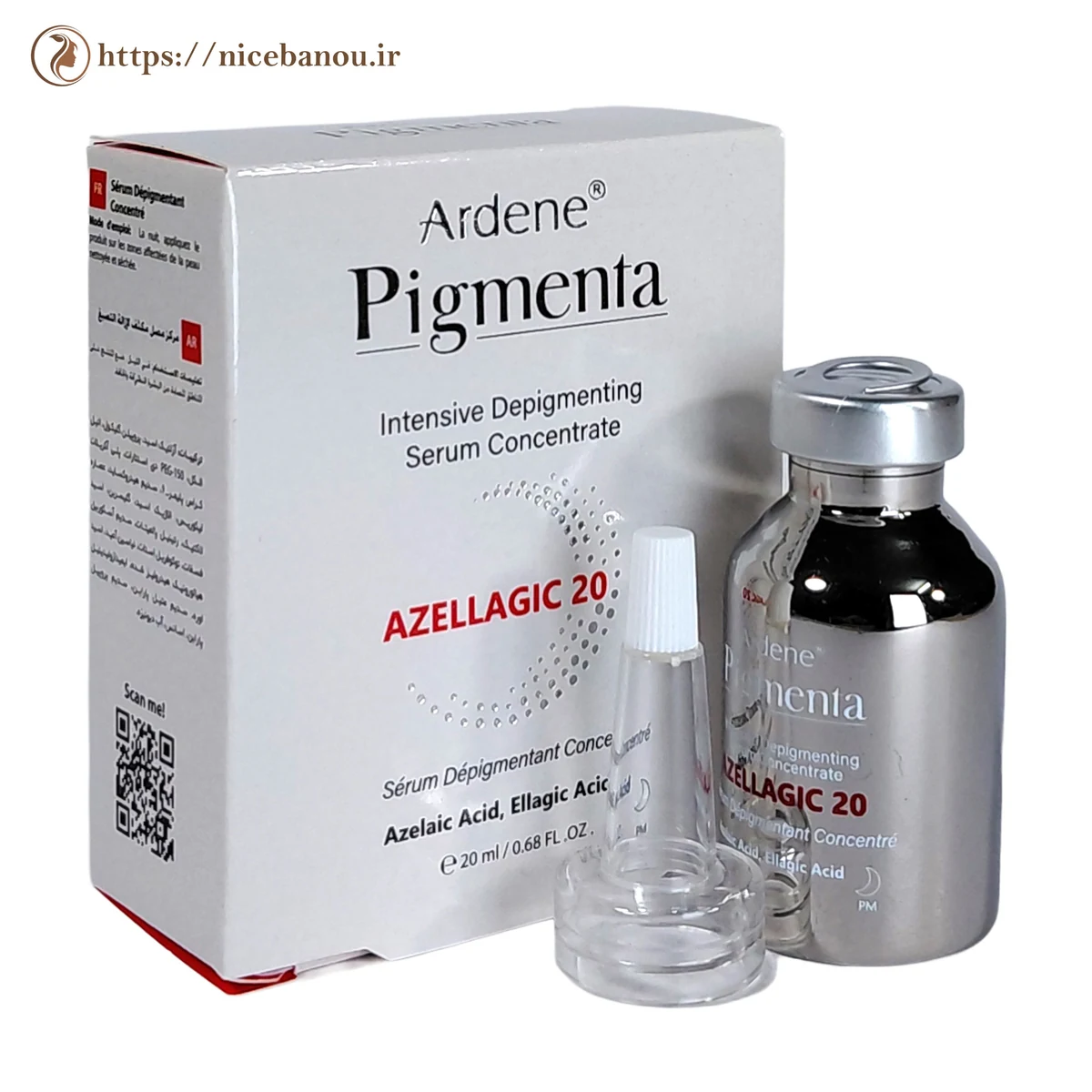 سرم کنسانتره ضد لک و روشنکننده آردن پیگمنتا AZELLAGIC 20، 20 میلیلیتر