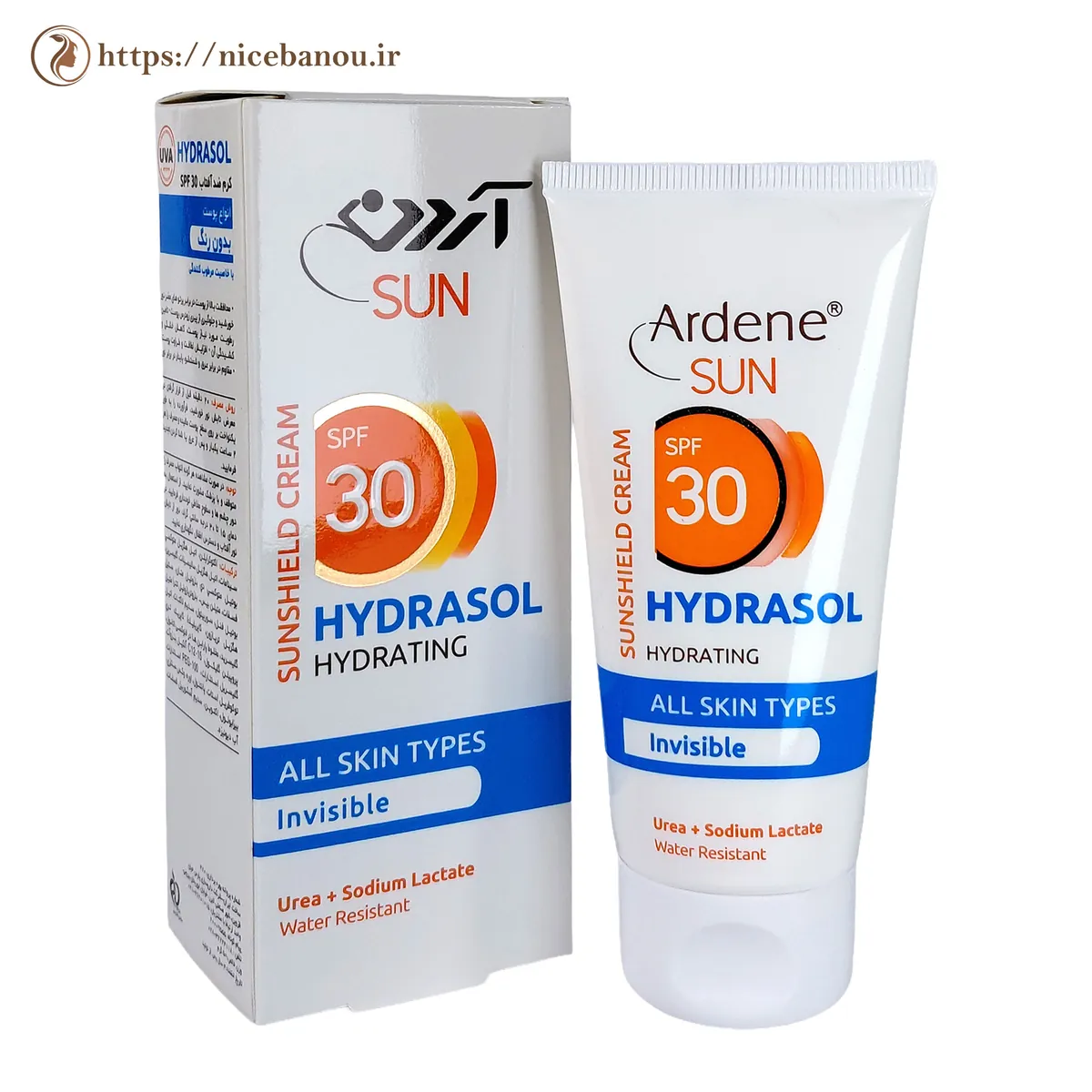 کرم ضد آفتاب مرطوبکننده آردن سان هیدراسول SPF 30 بیرنگ 50 گرم
