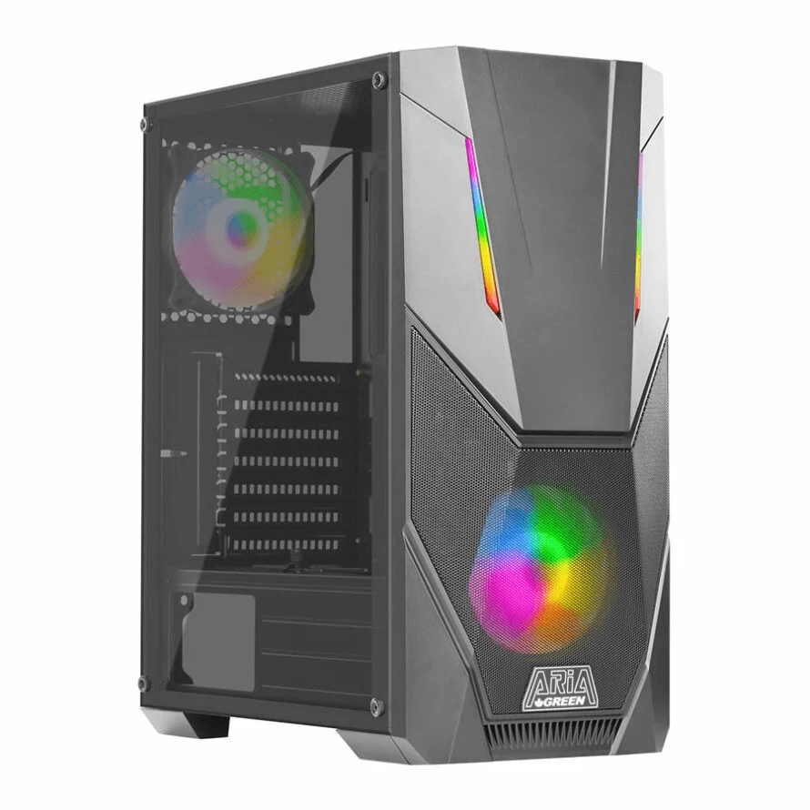 کیس گیمینگ گرین GREEN ARIA ARGB Mid Tower Gaming Case