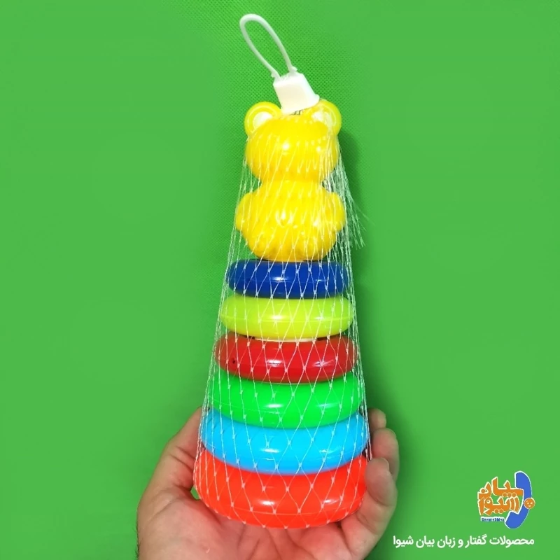 اسباب بازی حلقه هوش کوچک 5 حلقه خرسی