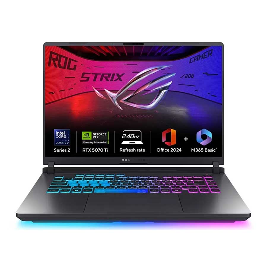 لپ تاپ 16 اینچ ایسوس ROG Strix G16 G615LR Ultra 9 275HX/1TB SSD/32GB/RTX5070 Ti 12GB