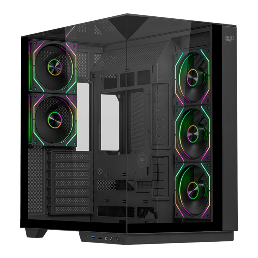 کیس کامپیوتر اوست مدل AQ-5TG-B