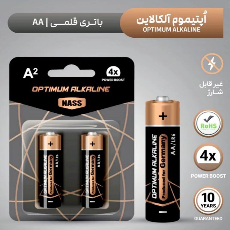 باطری 2 عددی ناس اپتیموم آلکالاین