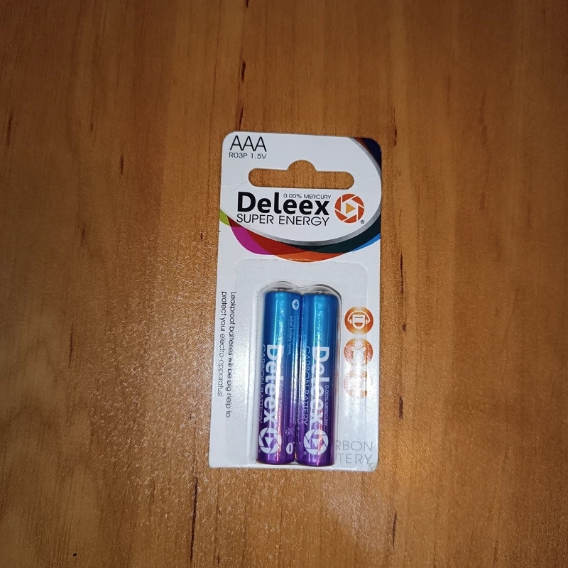 باطری نیم قلم دو عددی Deleex