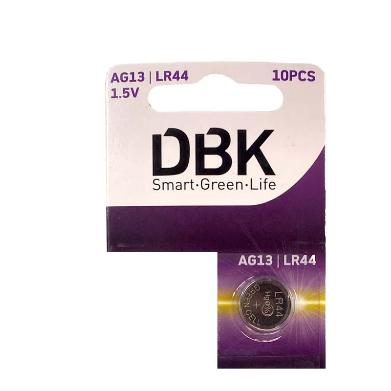 باطری سکه ای آلکالاین DBK مدل LR44 AG13 بسته یک عددی کد 9309